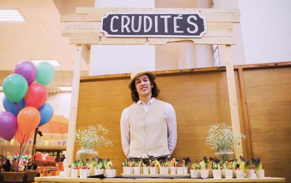 Crudites food stall