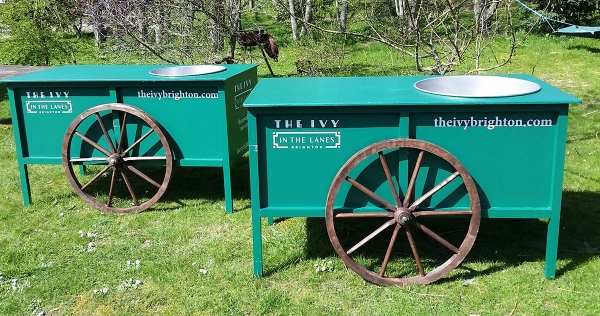 custom branded candy floss carts