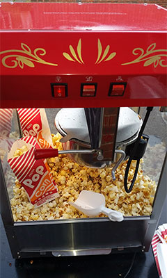 popcorn machine hire
